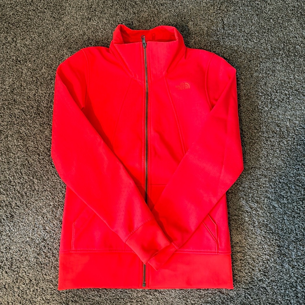 Neon Coral The North Face Full Zip Jacket